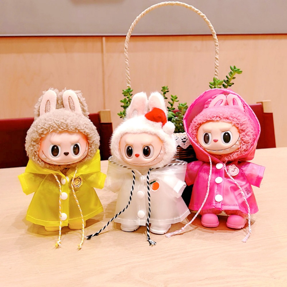 Party Games 15 In 1 - 15/17cm Labubu 인형 옷 복장 비옷