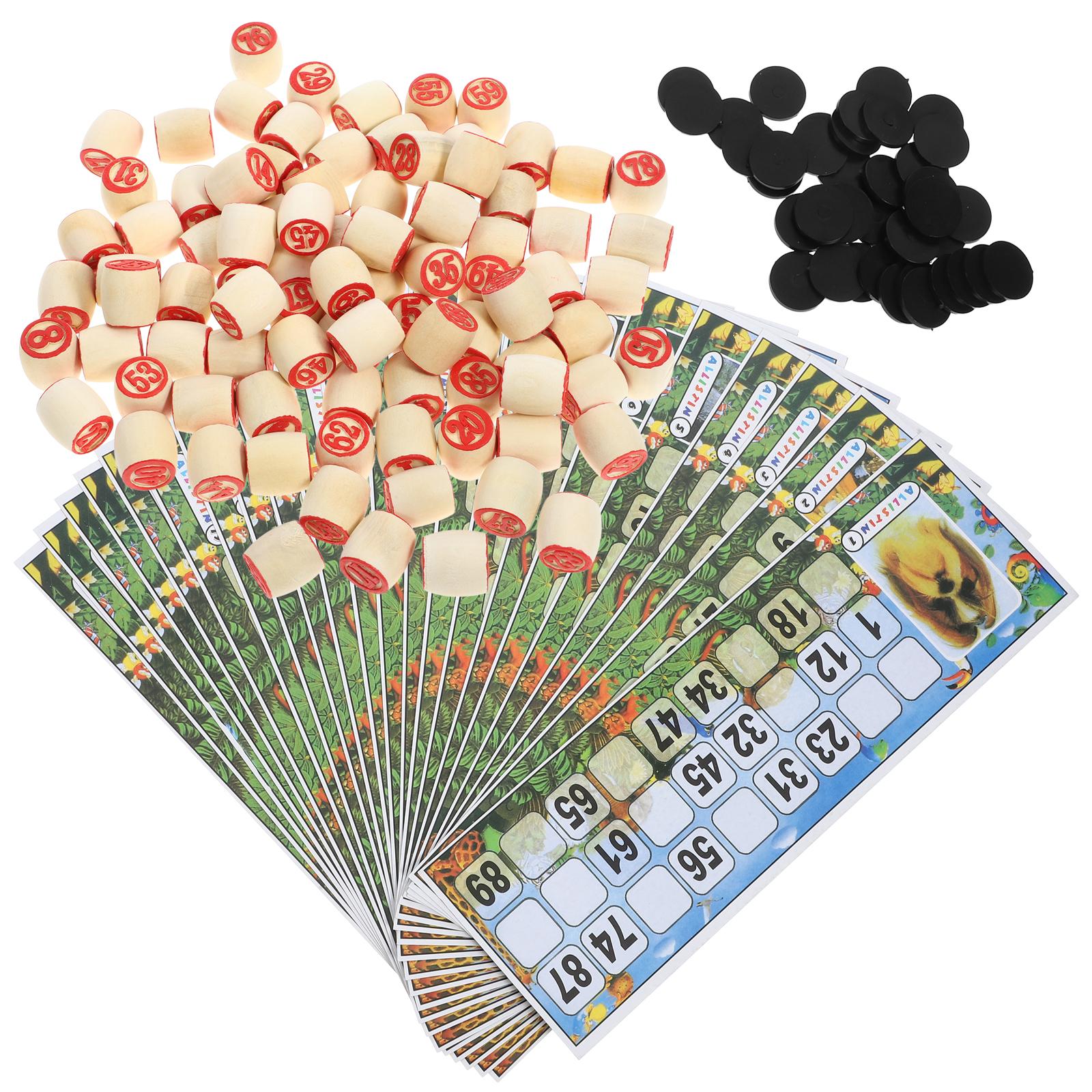 1세트 나무 숫자 체스 말 가족 인터랙티브 파티 게임  - Party Games Bingo 리뷰 및 가격