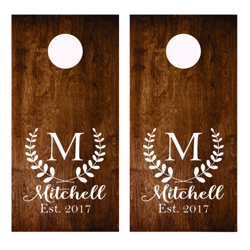 웨딩 파티 장식 사인 스티커 콘홀 데칼 세트, 옥수수  - Cornhole Board Set 리뷰 및 가격