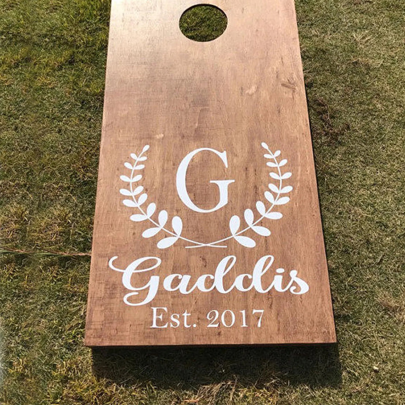 웨딩 파티 장식 사인 스티커 콘홀 데칼 세트, 옥수수  - Cornhole Board Set 리뷰 및 가격