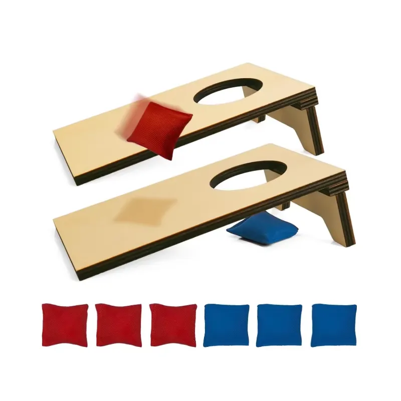 휴대용 미니 테이블탑 콘홀 게임 세트, 실내외 파티나  - Cornhole Board Set 리뷰 및 가격