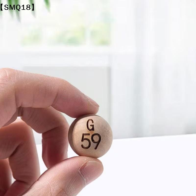 75개의 천연 빙고 공, 새겨진 글자와 숫자가 있는 재 - Party Games Bingo 리뷰 및 가격