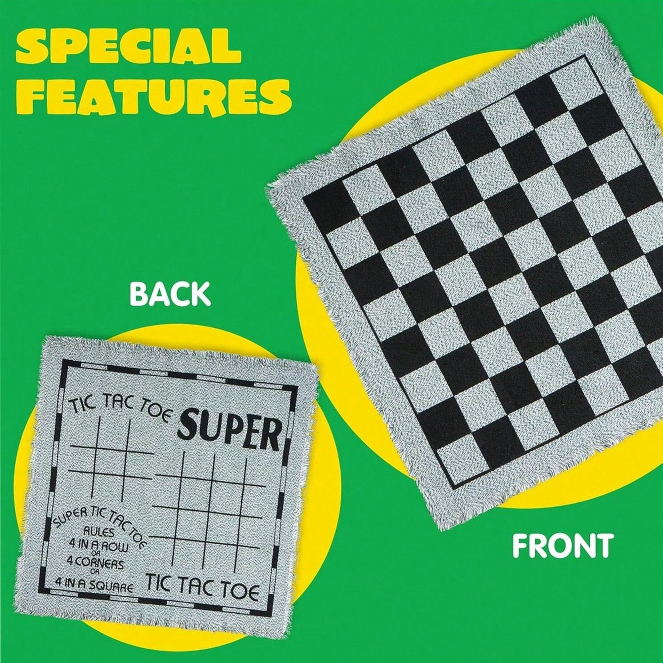 3-in-1 빈티지 게임 세트 - 대형 체커, 틱택토  - Tic Tac Toe Giant 리뷰 및 가격