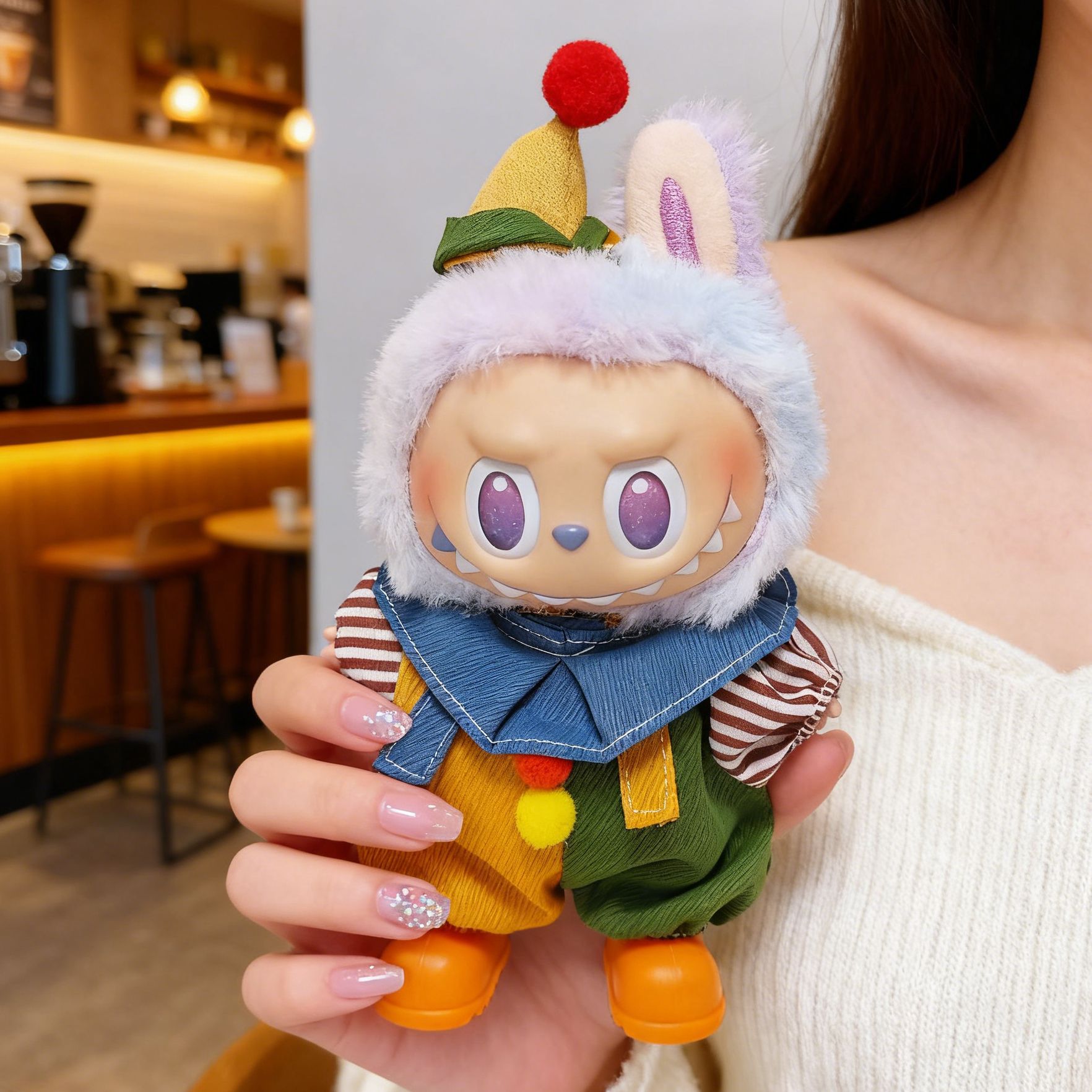 15/17cm 라부부 인형 옷 의상 광대 코스튬 드레스 - Party Games 15 In 1 리뷰 및 가격