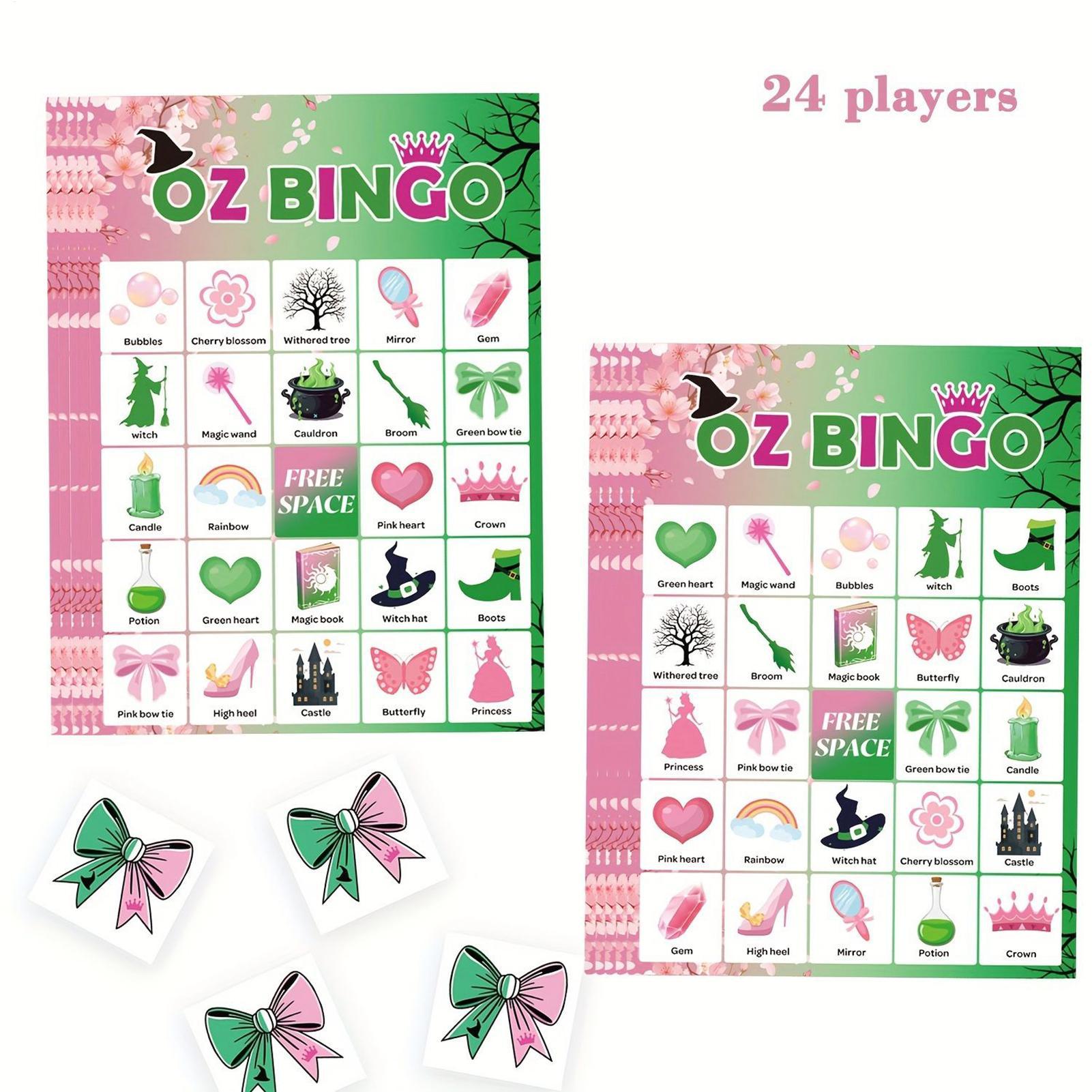 할로윈 빙고 게임 (어린이/성인용) 24장 카드 마녀  - Party Games Bingo 리뷰 및 가격