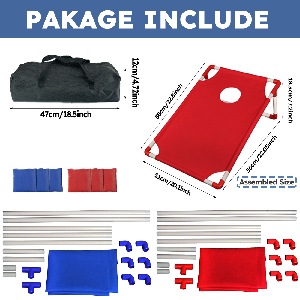 9피스 휴대용 콘홀 게임 세트, 접이식 옥스포드 천 콘 - Cornhole Board Set 리뷰 및 가격