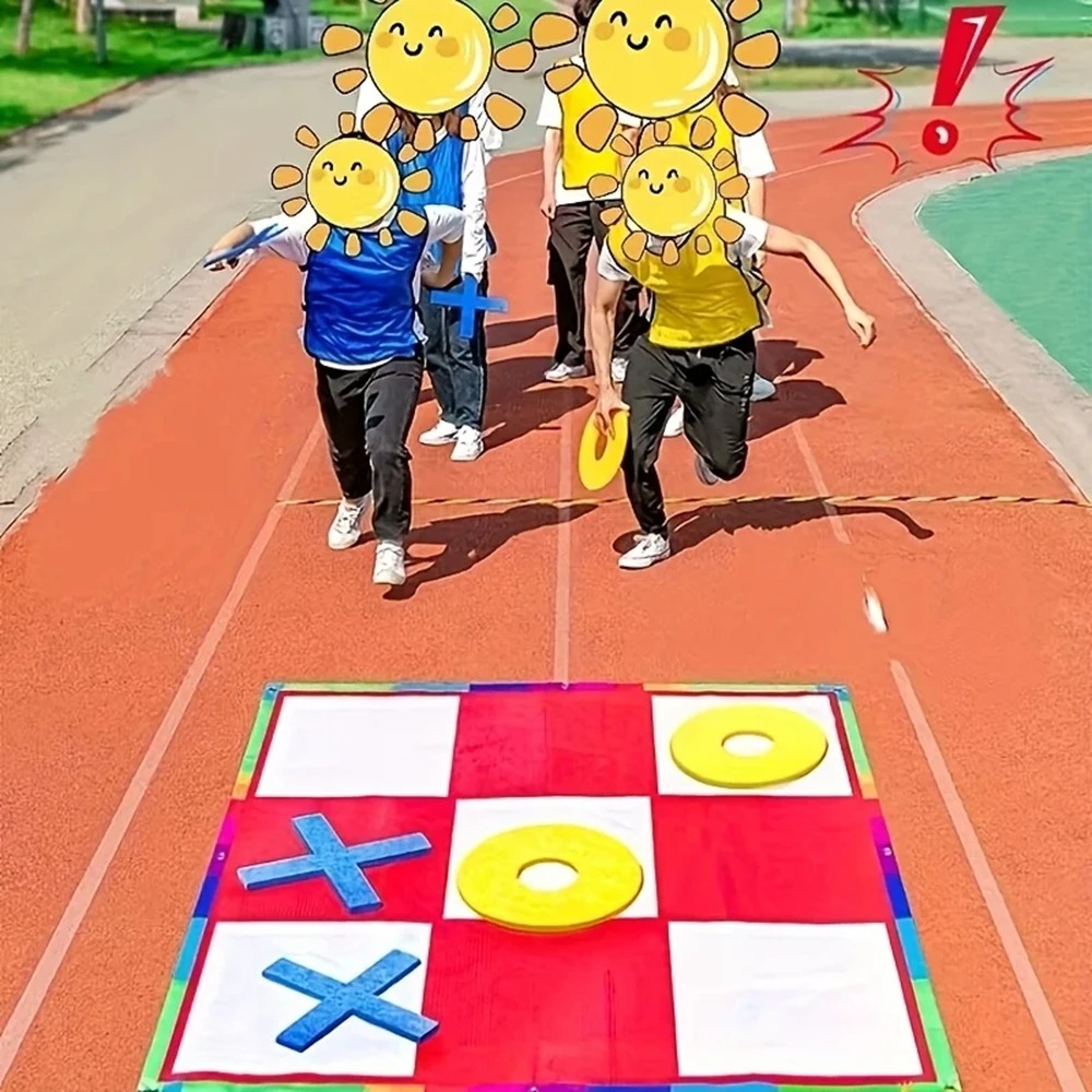 대형 틱택토 게임 매트 세트, 점보 체크무늬 그리드 보 - Tic Tac Toe Giant 리뷰 및 가격