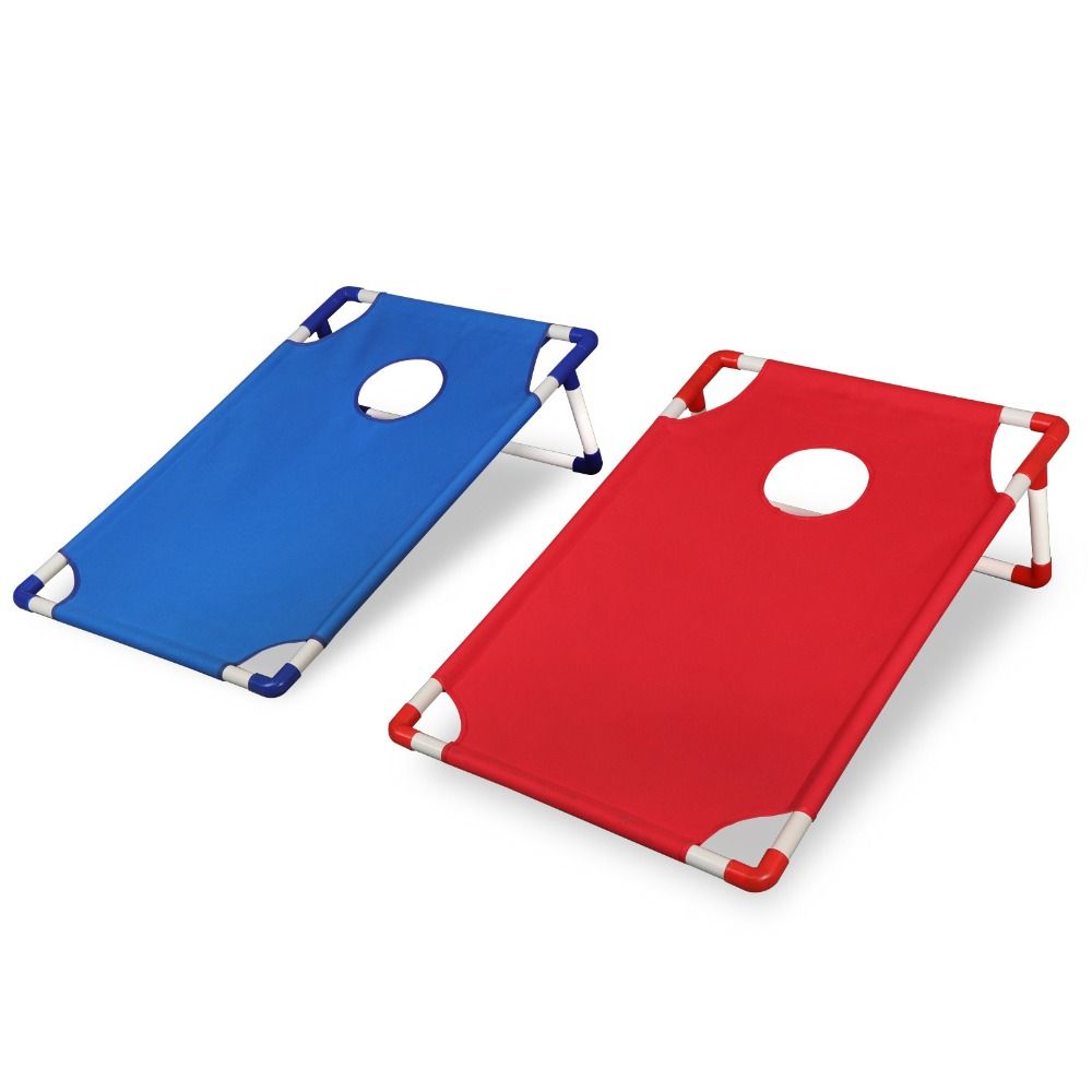 휴대용 콘홀 세트 레드 블루 가족 모임 빈백 게임 샌드 - Cornhole Board Set 리뷰 및 가격