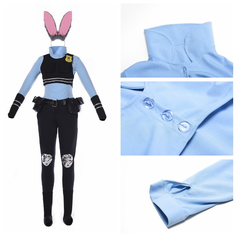 쥬디 홉스 코스프레 의상 여성용 소녀 COS 버니 홉스 - Zootopia Party Games 리뷰 및 가격