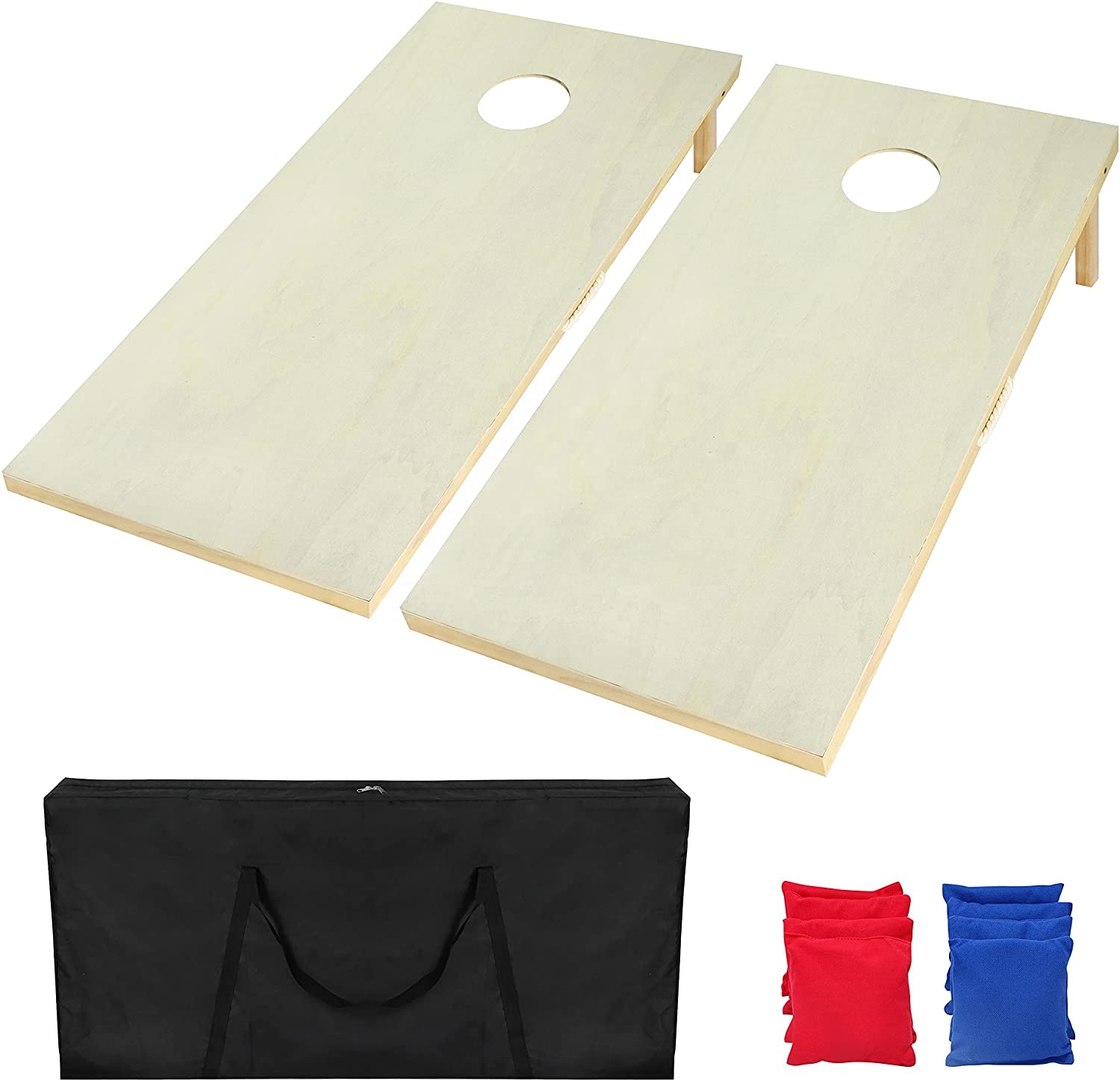 8개의 콘홀 토스 백 세트 포함 고급 원목 콘홀 게임  - Cornhole Board Set 리뷰 및 가격